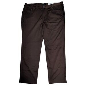 ALFANI CROSS MERCH Men 40X32 (Actual 42X31) Brown Cotton Stretch Pants NEW READ